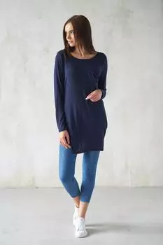 Жен. туника "арт. 19-0192 Темно-синий" р. 44
