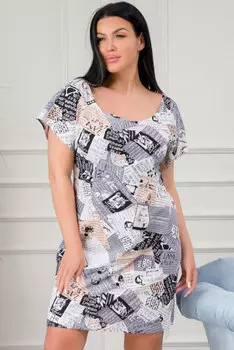 Жен. туника арт. 19-0776 Серый р. 54