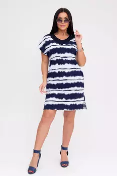 Жен. туника арт. 23-0185 Темно-синий р. 54