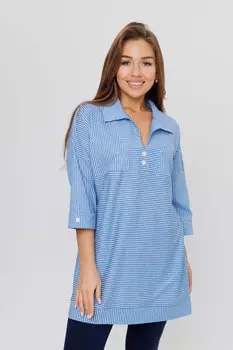 Жен. туника арт. 23-0509 Голубой р. 52