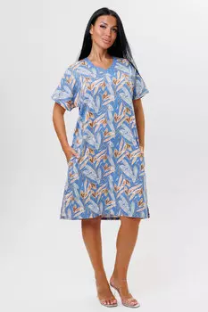 Жен. туника арт. 23-0656 Голубой р. 52