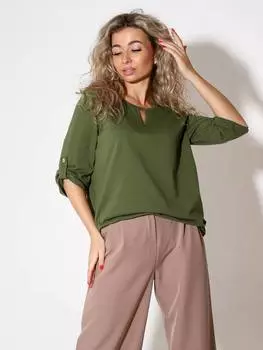 Жен. туника арт. 26-0001 Хаки р. 48