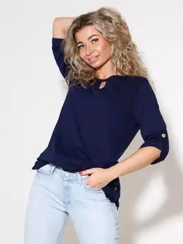 Жен. туника арт. 26-0001 Темно-синий р. 50