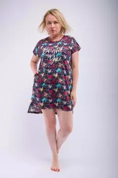 Жен. туника "Блеск" Синий р. 54