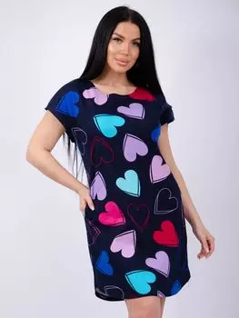 Жен. туника "Душечка" Черный р. 42