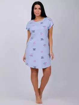 Жен. туника "Душечка" Голубой р. 46