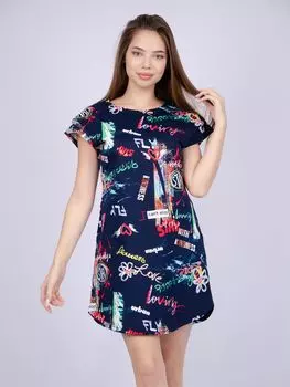 Жен. туника "Душечка" Синий р. 42