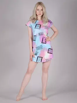 Жен. туника "Душечка" Сиреневый р. 42