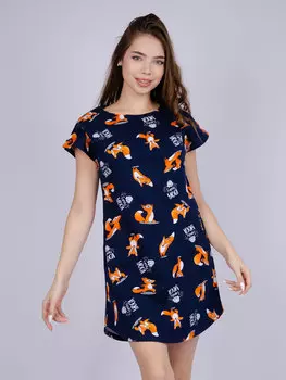 Жен. туника "Душечка" Темно-синий р. 46