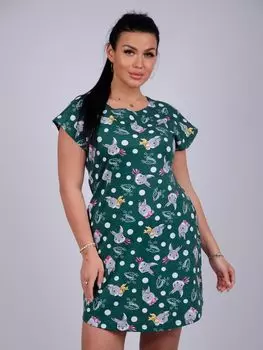 Жен. туника "Душечка" Зеленый р. 44