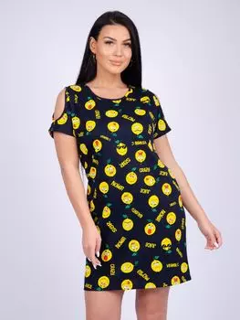 Жен. туника "Фантазия" Черный р. 42