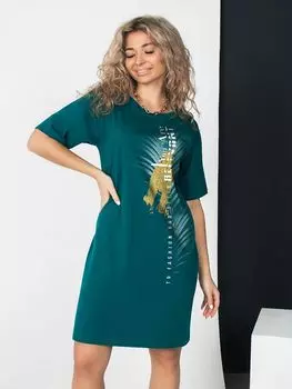 Жен. туника "Фиби" Изумрудный р. 52