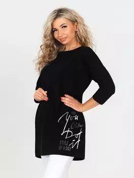 Жен. туника "Элайза" Черный р. 56