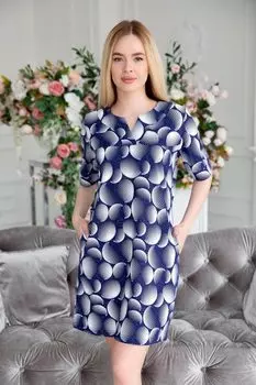 Жен. туника "Эмма" Синий р. 70