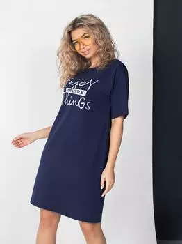 Жен. туника "Лана Синий" р. 44