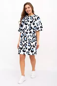 Жен. туника "Леопард Голубой" р. 48-52