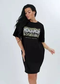 Жен. туника "Люкс" Черный р. 44