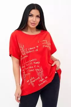 Жен. туника "Мадонна Красный" р. 62