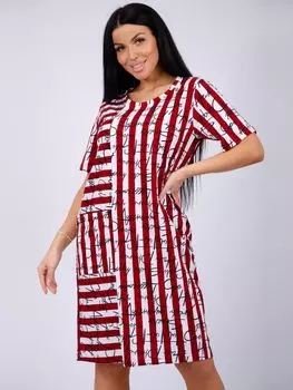 Жен. туника "Манижа" Бордовый р. 52