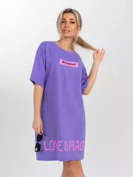 Жен. туника "Неон" Сиреневый р. 42