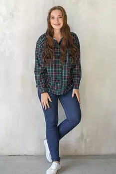 Жен. туника "Стиль" Зеленый р. 44