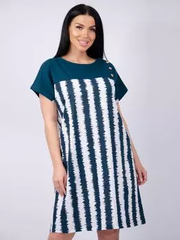 Жен. туника "Тропикана" Изумрудный р. 50