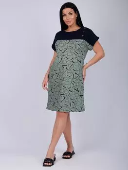 Жен. туника "Тропикана" Оливковый р. 56