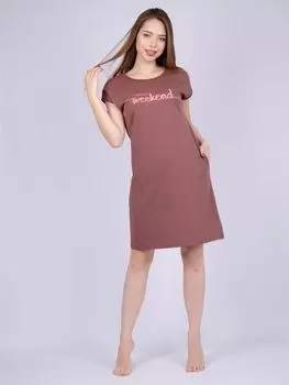 Жен. туника "Уикенд" Коричневый р. 42