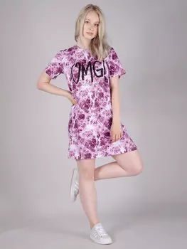 Жен. туника "Валенсия" Фиолетовый р. 42