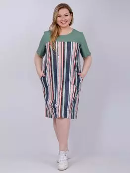 Жен. туника "Вербена" Зеленый р. 50