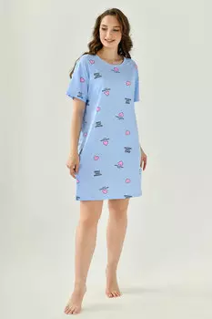 Жен. туника "Волшебство" Голубой р. 48