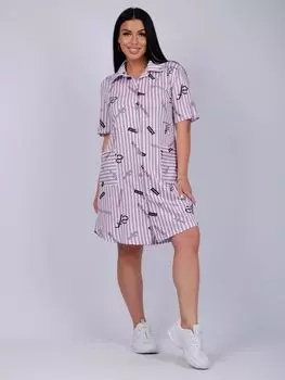 Жен. туника "Злата" Сиреневый р. 46