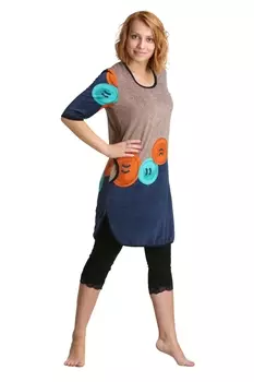 Жен. туника "Зои" Зеленый р. 56