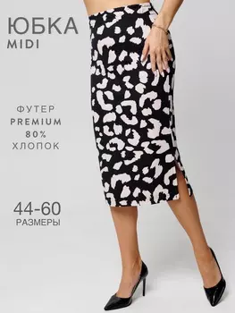 Жен. юбка арт. 17-0456 Черный р. 50