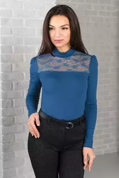 Жен. водолазка арт. 19-0386 Индиго р. 56