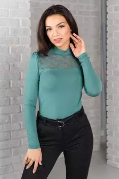 Жен. водолазка арт. 19-0386 Пепельная мята р. 54