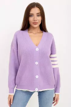 Жен. жакет "Полоса" Фиолетовый р. 48-54