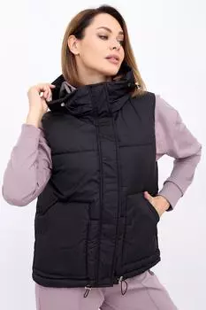 Жен. жилет "арт. 18-1723 Черный" р. 44