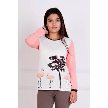 Женская блуза "Фламинго", размер 48