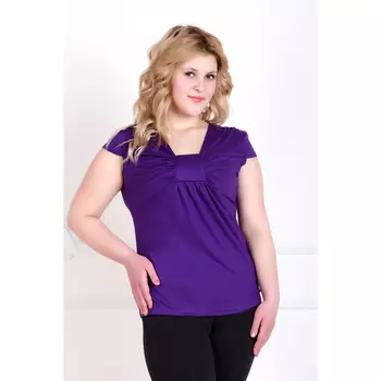 Жен. блуза "Романтика Фиолетовый" р. 44