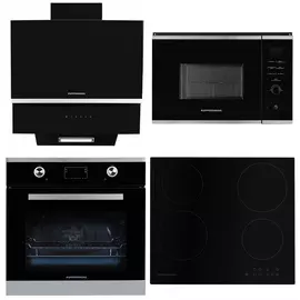 Комплекты Kuppersberg эл.дух. HO 656 T/ эл.пан. ECO 601/ вытяж. F 600 B/ встр.мик. HMW 650 BX