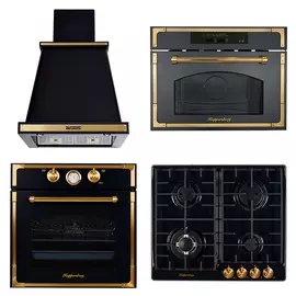 Комплекты Kuppersberg эл.дух. RC 699 ANT BRONZE/газ.пан. FV6TGRZ ANT BRONZE/ вытяж. T 669 ANT Bronze/ встр.мик. RMW 969 ANT