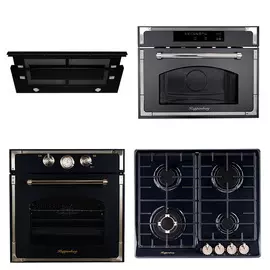 Комплекты Kuppersberg эл.дух. RC 699 ANX/газ.пан. FV6TGRZ ANT SILVER/ вытяж. SLIMBOX 90 GB/ встр.мик. RMW 969 ANX