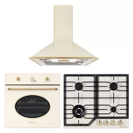 Комплекты Kuppersberg эл.дух. SR 605 C BRONZE/газ.пан. FS 603 C BRONZE/ вытяж. ONDA 60 CB