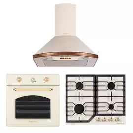 Комплекты Kuppersberg эл.дух. SR 609 C BRONZE/газ.пан. FS 601 C BRONZE/ вытяж. BONA 60 C BRONZE