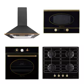 Комплекты Kuppersberg эл.дух. SR 663 B/газ.пан. FQ 601 B/ вытяж. ONDA 60 BB/ встр.мик. RMW 393 B