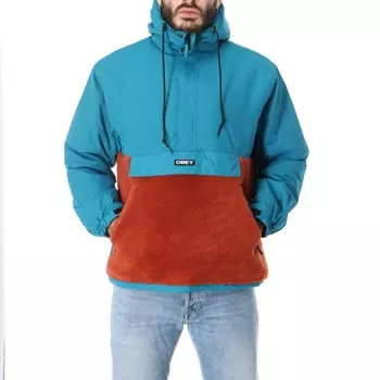 Анорак OBEY Splits Sherpa Anorak Pure Teal Multi 2020