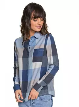 Блузка ROXY Concretestreetc J Dress Blues Square Plaid