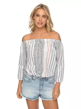 Блузка женская ROXY Crossingstripes J Marshmallow Trio Stripe