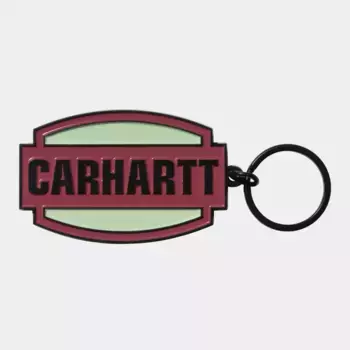 Брелок CARHARTT WIP Press Script Keychain FW25 Tuscany